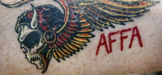 Hells Angels-Symbol als Tattoo