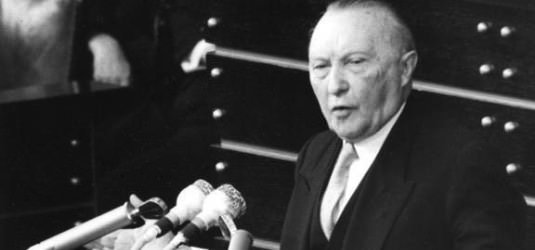 Konrad Adenauer, erster Bundeskanzler der Bundesrepublik Deutschland