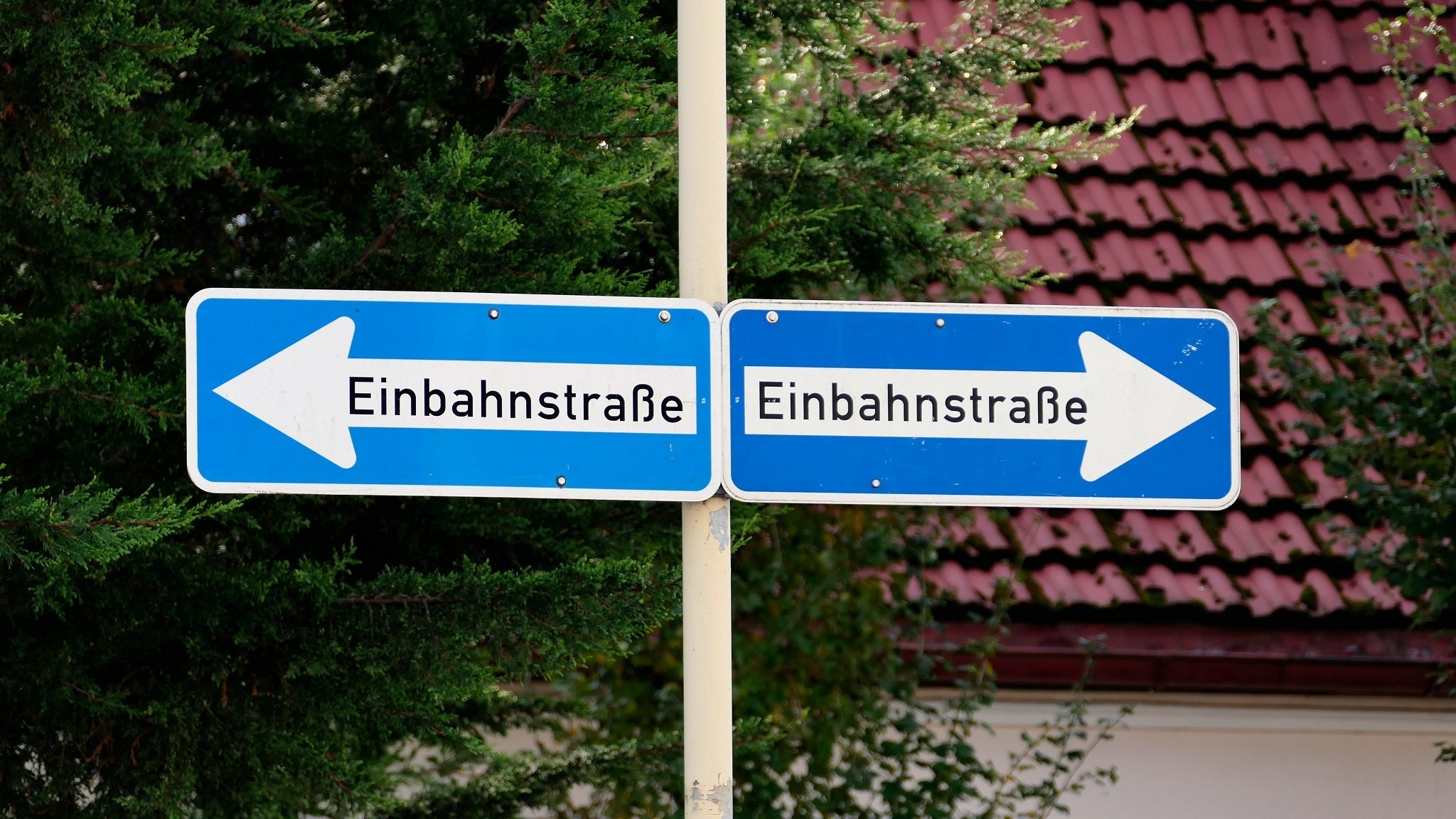 Zeichen 220 der Straßenverkehrsordnung: das Schild "Einbahnstraße"