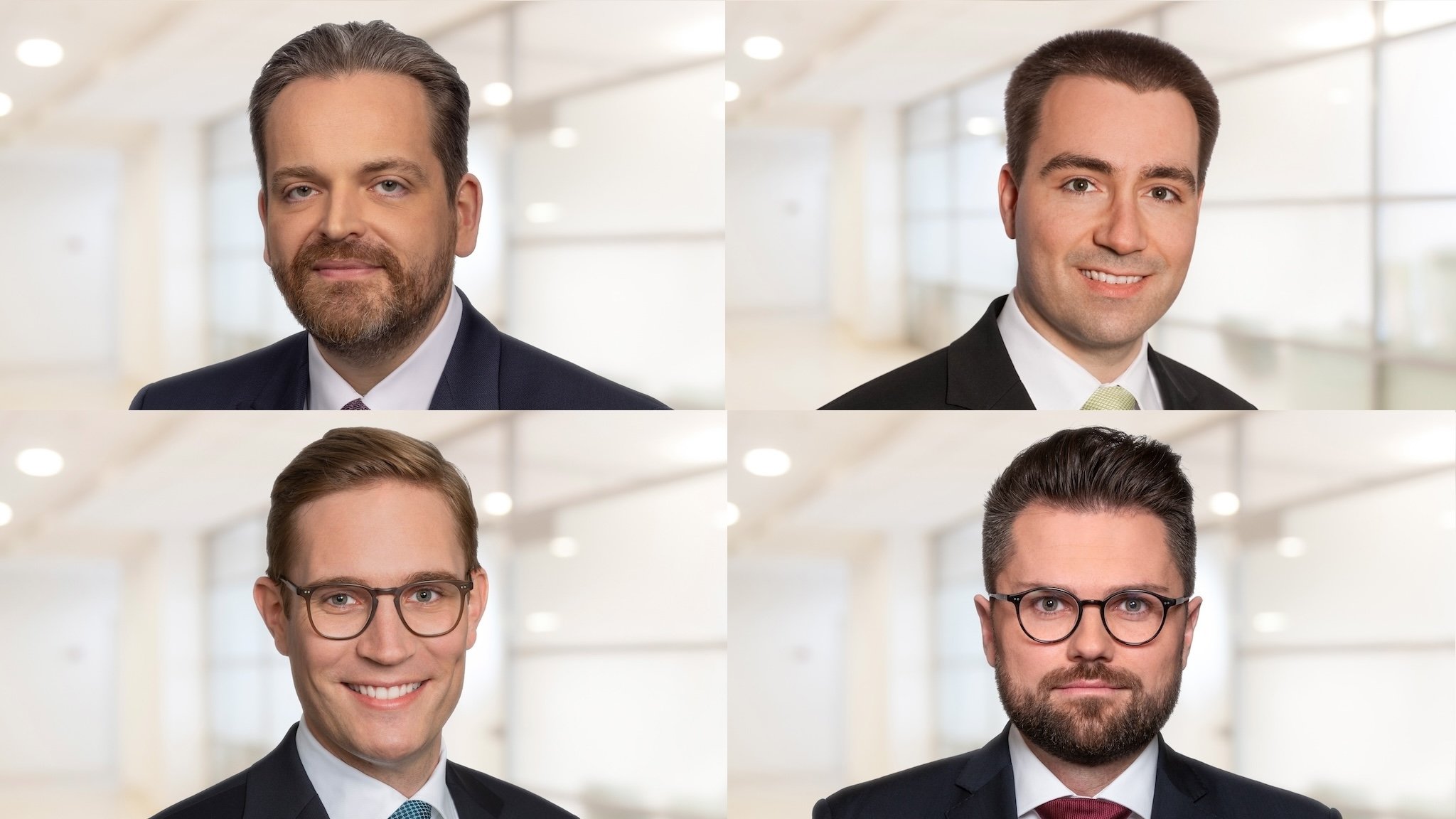 Enno Burk, Matthias Werner, Olaf Hohlefelder und Moritz Alexander Riesener