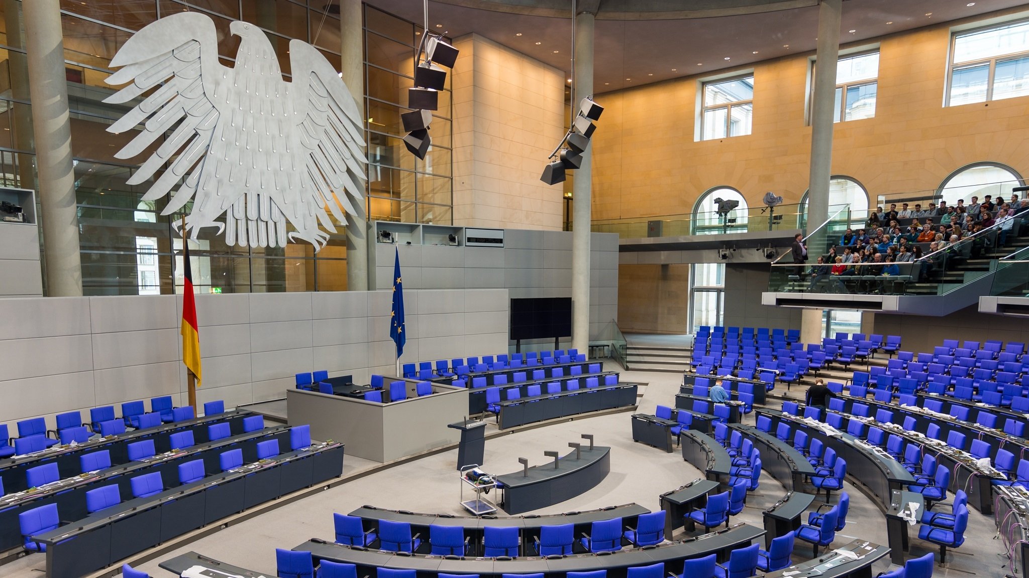 Der Plenarsaal des Bundestags