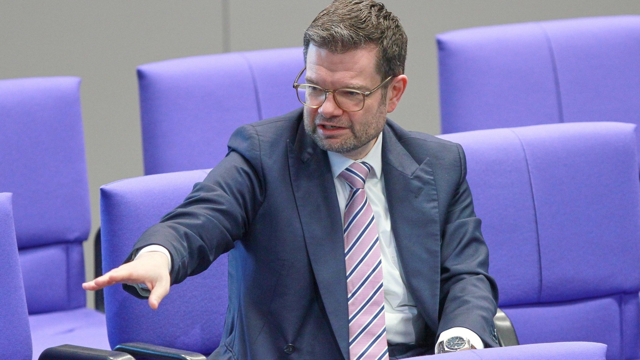 Bundesjustizminister Buschmann (FDP) am 26. April im Bundestag