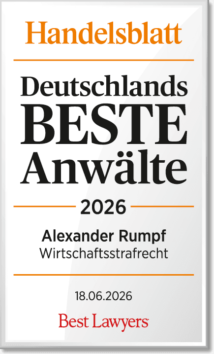 Handelsblatt „Deutschlands Beste Anwälte" 2026 – Wirtschaftsstrafrecht (in Kooperation mit Best Lawyers)