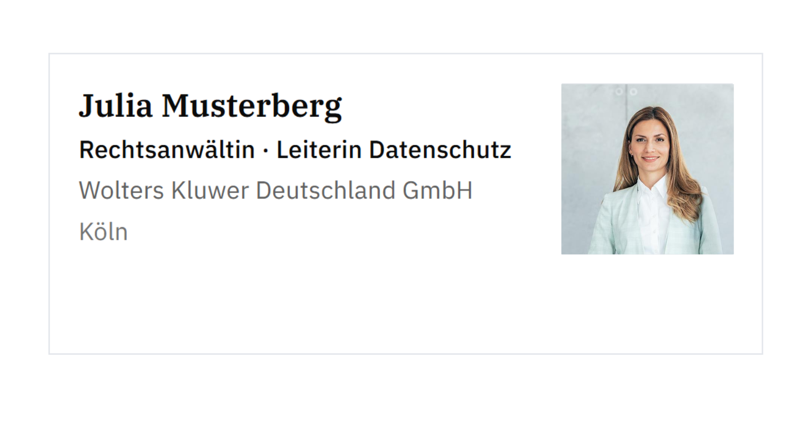 Musterbild in Artikeln erwähnte Personen