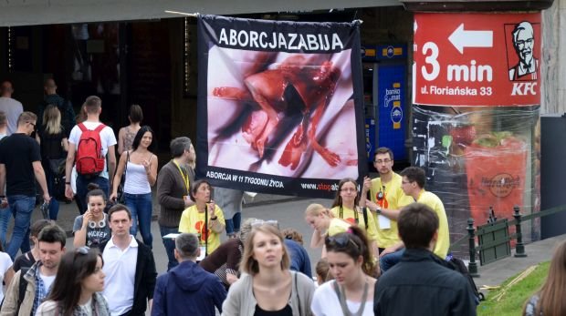 Proteste gegen Abtreibungsgesetz in Polen