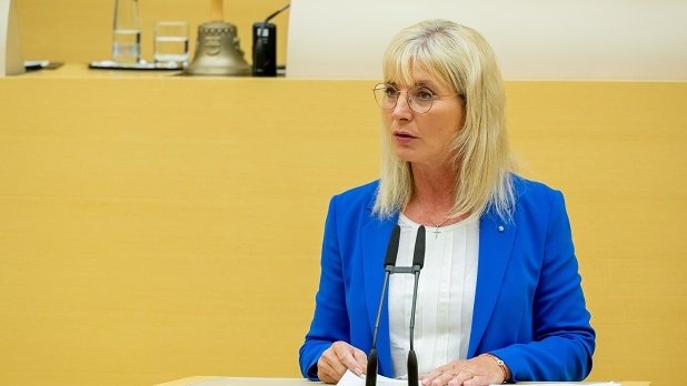 Ulrike Scharf (CSU) am 05.07.22 im Bayerischen Landtag.