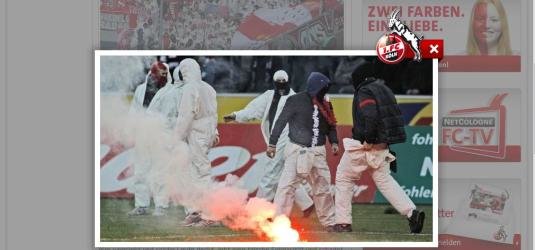 Eines der vom 1. FC Köln veröffentlichten Bilder vom Spiel 1. FC Köln gegen Borussia Mönchengladbach