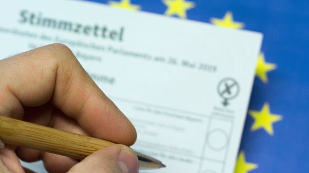 Stimmzettel zur Europawahl