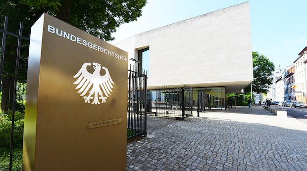 Der Bundesgerichtshof in der Herrenstraße in Karlsruhe