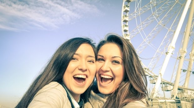 Selfie vor dem London Eye