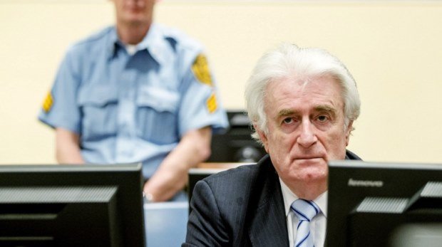 Radovan Karadzic bei der Urteilsverlesung