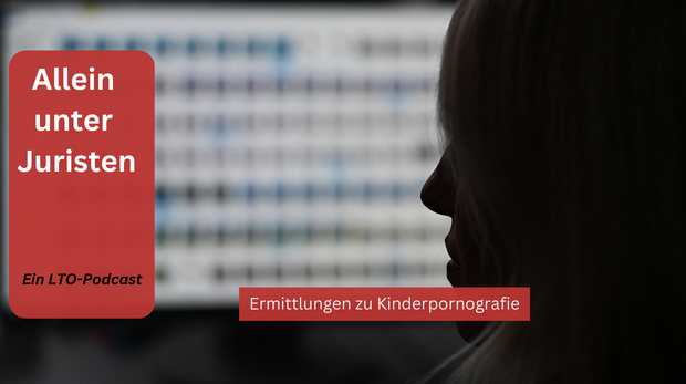 Eine Ermittlerin der Besonderen Aufbauorganisation BAO Fokus (Fallübergreifende Organisationsstruktur gegen Kinderpornografie und sexuellen Missbrauch von Kindern) sitzt im Landeskriminalamt Hessen vor einem Monitor mit Fotodateien.