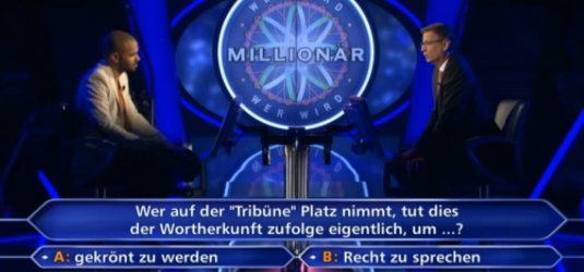 "Wer wird Millionär" am 06.05.2013