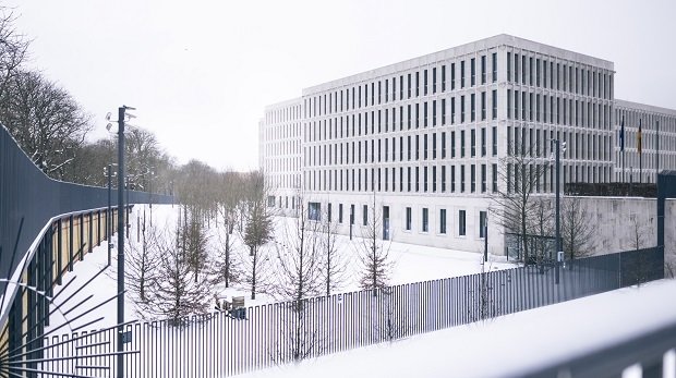 Bundesministerium des Innern, für Bau und Heimat - BMI - im Winter in Berlin, 09.02.2021.