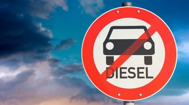 Diesel-Verbot (Symbol)