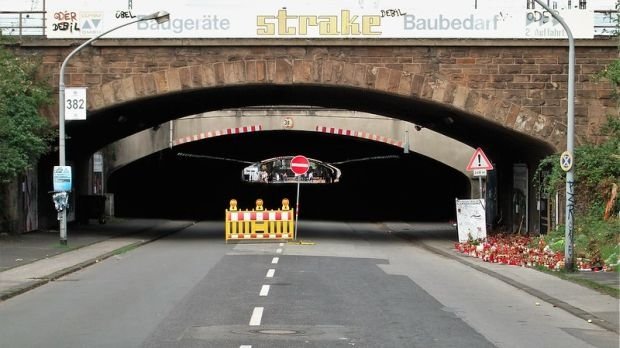 Karl-Lehr-Tunnel in Duisburg, der Ort der Katastrophe