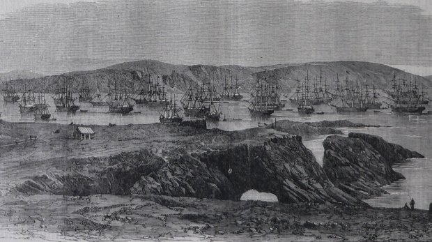 Guano auf den Chincha-Inseln, Peru. 21. Februar 1863
