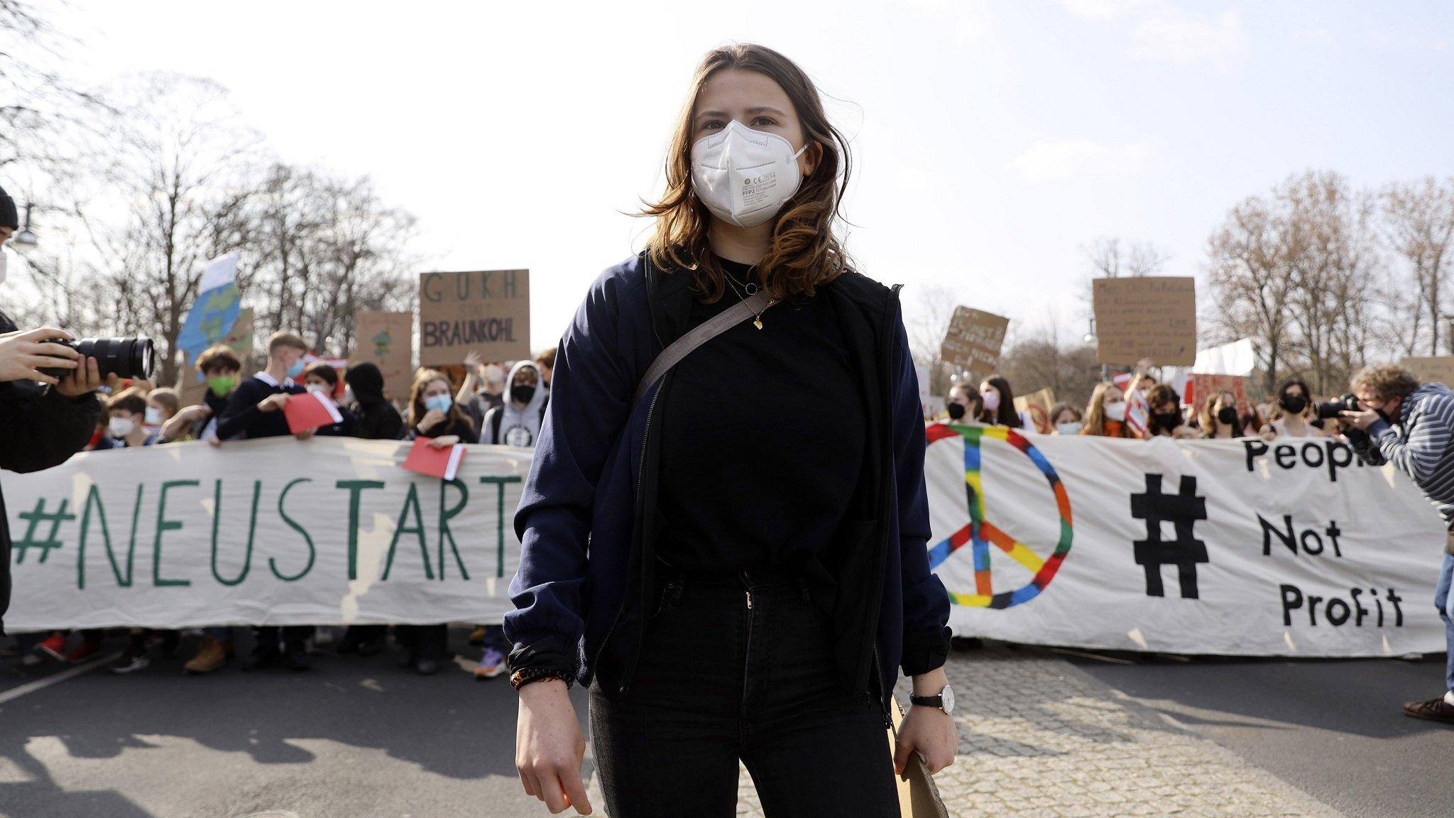 FFF-Sprecherin Luisa Neubauer beim Klimastreik 2022 in Berlin