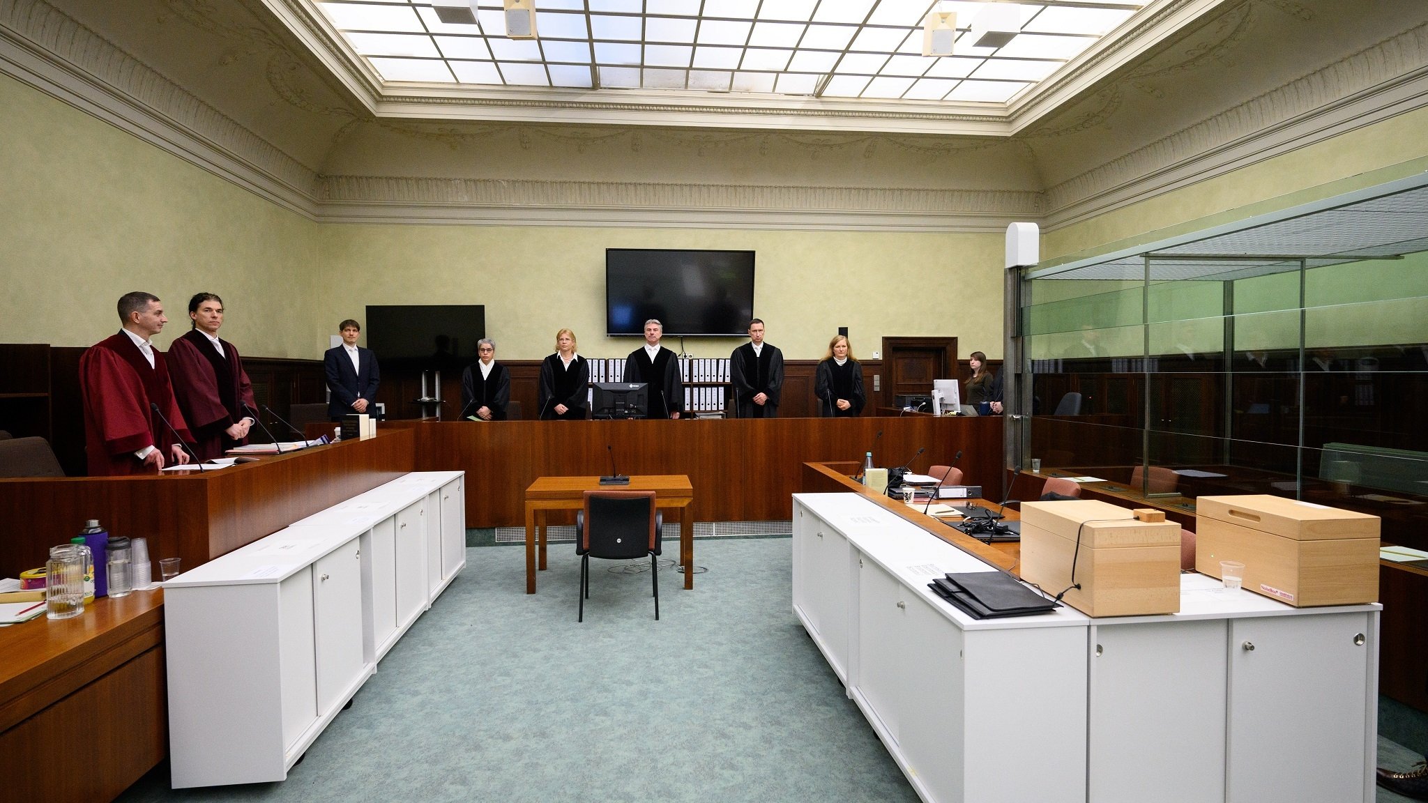 Gerichtssaal des 6. Strafsenats des Kammergerichts
