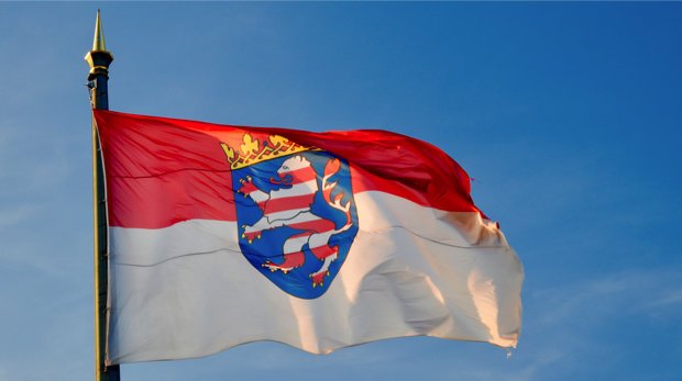 Landesflagge Hessens.