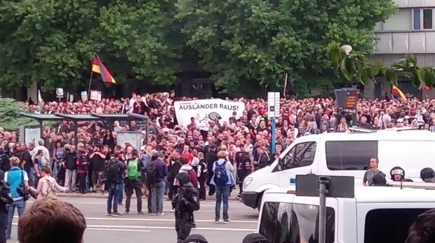Pro Chemnitz Demonstration am 27.08.2018