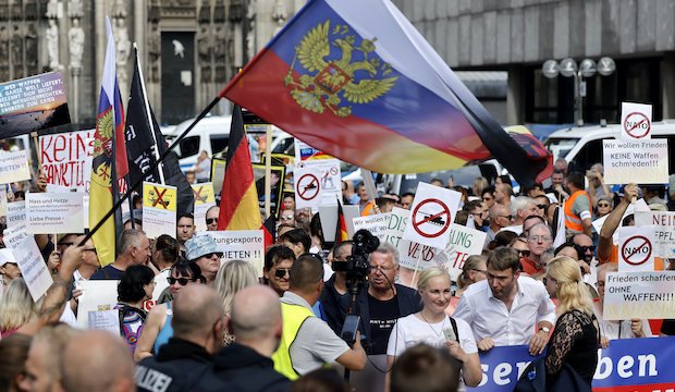 Pro Russland Demo in Köln