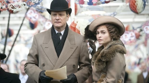 Colin Firth und Helena Bonham Carter beim Dreh zu "The King's Speech"