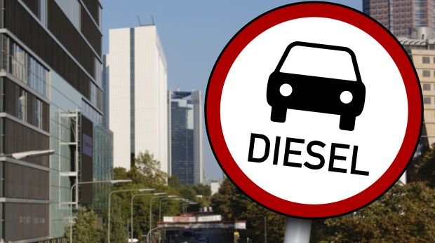 Schild: Diesel-Fahrverbot