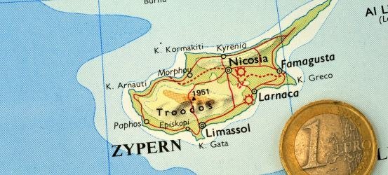 Zypern auf der Landkarte