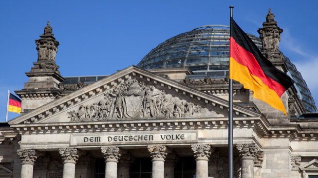 Reichstagsgebäude in Berlin.