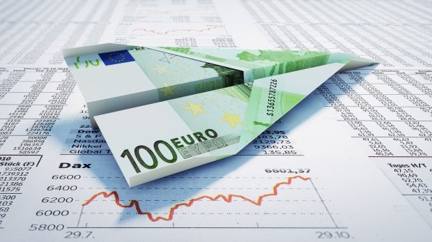 100-Euro-Schein auf Börsenzeitung