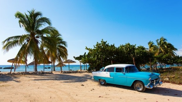 Ein Strand in Kuba