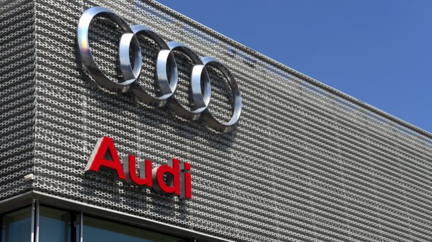 Außenansicht eines Gebäudes von Audi.