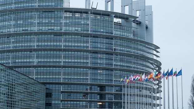 Das Gebäude des EU-Parlaments