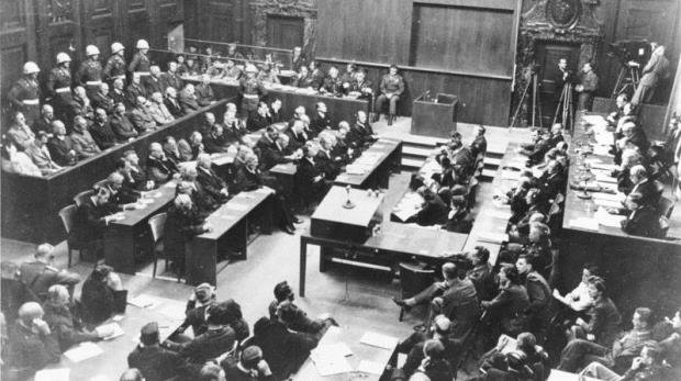 Blick in den Verhandlungssaal am 30.9.1946