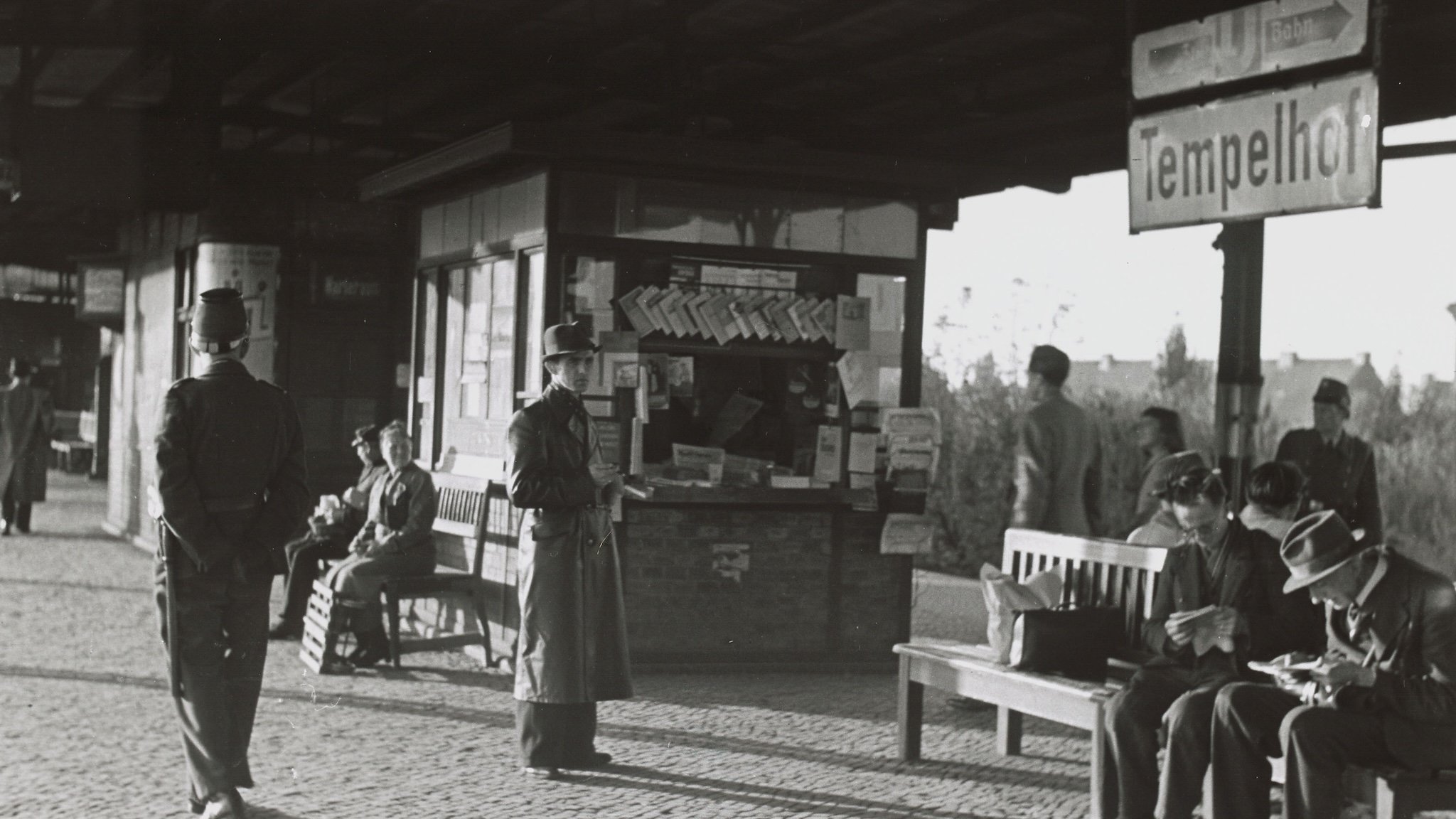Der S-Bahnhof Tempelhof um ca. 1949