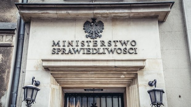 Gebäude des polnischen Justizministeriums in Warschau