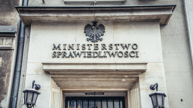 Gebäude des Polnischen Justizministeriums in Warschau