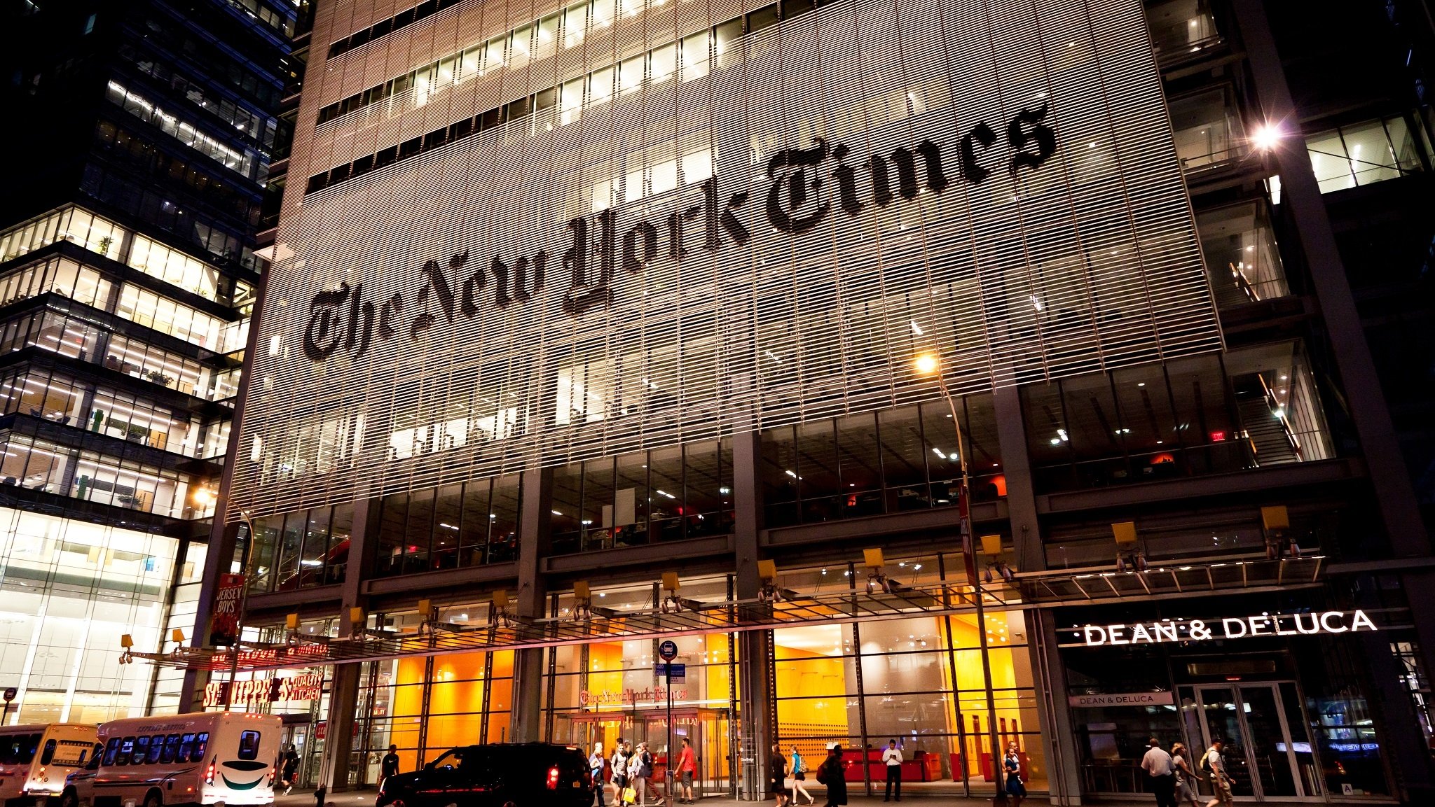 Das Büro der New York Times in New York