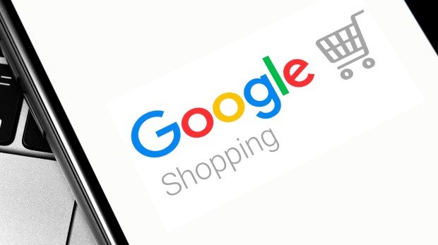 Google-Shopping-Webseite auf einem Smartphone