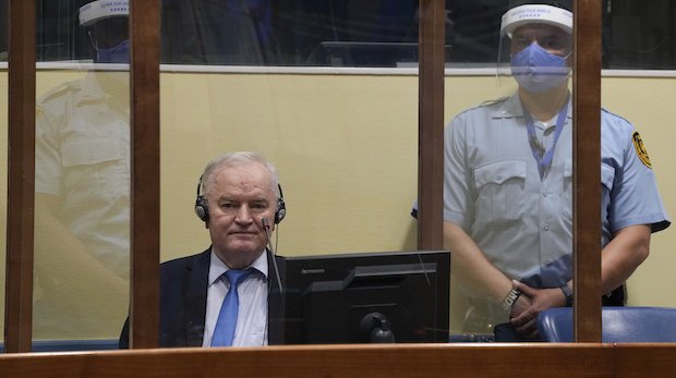 Ratko Mladic bei der Urteilsverkündung am 08.06.2021