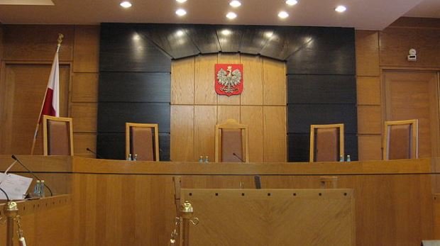 Gerichtssaal im polnischen Verfassungstribunal