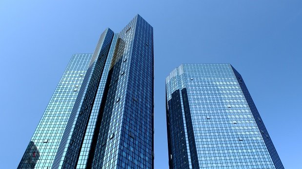 Die Deutsche Bank in Frankfurt