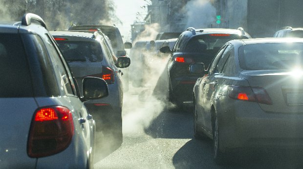 Autos verschmutzen Luft