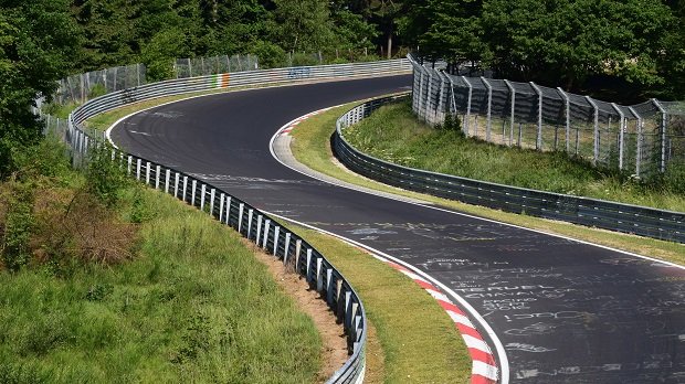 Eine Kurve auf dem Nürburgring