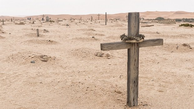Hererofriedhof in Namibia