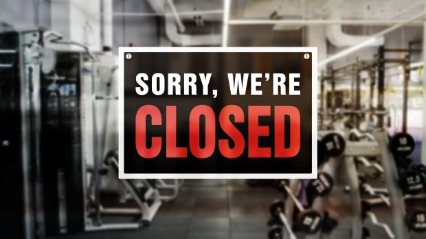Fitnessstudio hat geschlossen