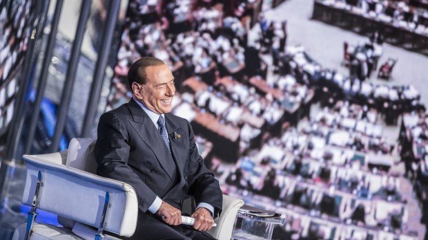 Silvio Berlusconi in einer italienischen Fernsehshow