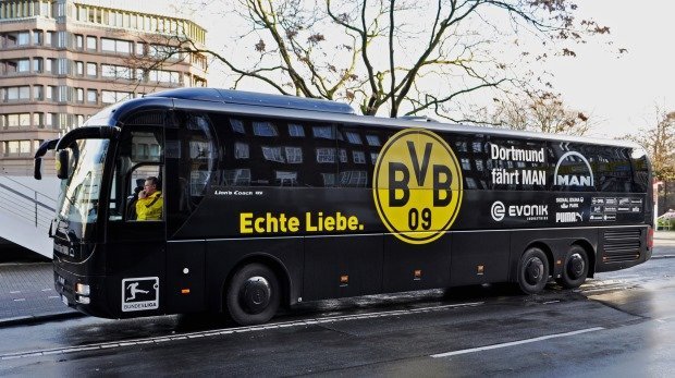 Mannschaftsbus des BVB