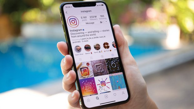 Die Instagram App auf einem Smartphone